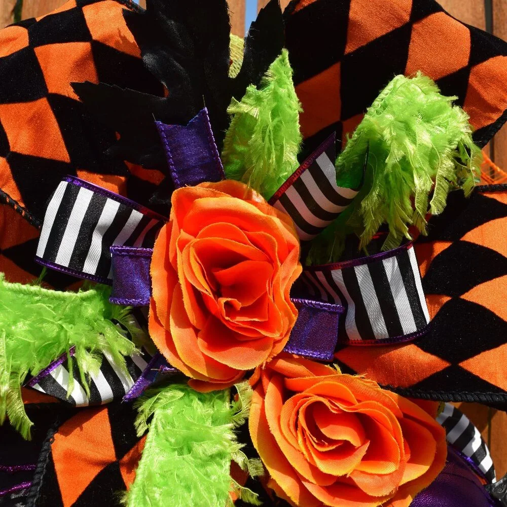 Halloween Wreath, Halloween Door Wreath, Halloween Front Door Wreath, Fall Decor
